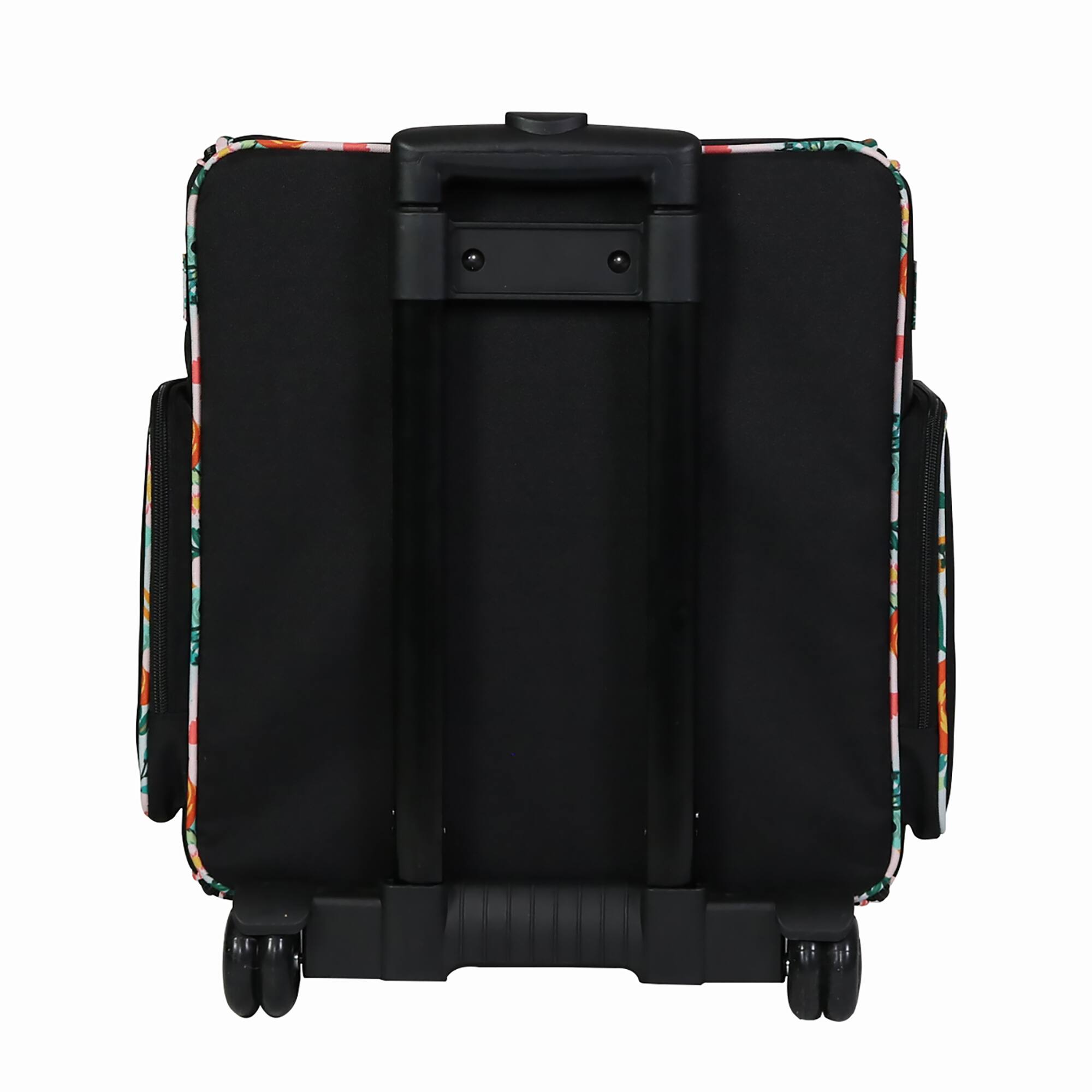 Everything Mary Black & Floral Rolling Scrapbook Travel Case